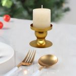 2 Stück DH20-33 geometrischer runder Kerzenhalter aus Eisen für Fenster, Zuhause, Foto-Requisiten, Geometric Round Iron – Bild 5