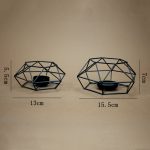 3 Stück Hochzeits-Kerzenhalter aus Schmiedeeisen, Bastel-Kerzenhalter, Heimdekoration, Ornamente, Large, Small – Bild 3