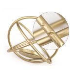 2 PCS Kreative Eisen Kunst Aromatherapie Kerzenhalter Desktop Dekoration Geometrische Metall Kerzenhalter, Golden, Black – Bild 4