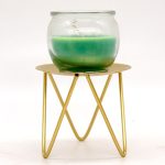 3 PCS hohle Haushaltskerzenbecher Eisenkerzenhalter luxuriöse kreative Heimdekorationen, A Gold, A Black, B Gold, B Black – Bild 5