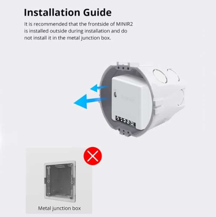 Sonoff MINIR2 Dual-Control WIFI Smart Switch DIY Kleine Modifikationsteile – Bild 7