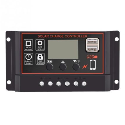 12V24V Einfacher Solarregler Lichtzeitsteuerung Solarlade- und Entladeregler mit USB, 10A, 20A, 30A