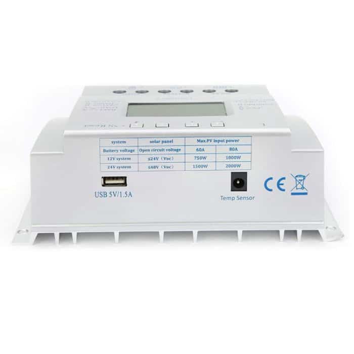 L60 12V / 24V 60A Solarregler Netzspannung Strom LCD-Anzeige Solarladeregler – Bild 3
