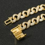 Große Hip-Hop-Halskette mit Mikroeinlagen aus Zirkon – Bild 5