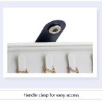 Doppelschichtige Schmuck-Aufbewahrungsbox, Ohrringe, Ring, tragbare Flanell-Schmuckschatulle – Bild 6