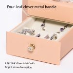 Achteckige Geschenkbox mit einer Schublade, ewige Blumen-Schmuckschatulle – Bild 3