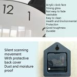 Cartoon Wanduhr Acryluhr Panda Simple Home Wanduhr – Bild 4