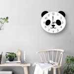 Cartoon Wanduhr Acryluhr Panda Simple Home Wanduhr – Bild 6