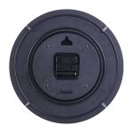 Einfache dreidimensionale digitale runde Wanduhr aus Holzmaserung im Retro-Stil – Bild 2