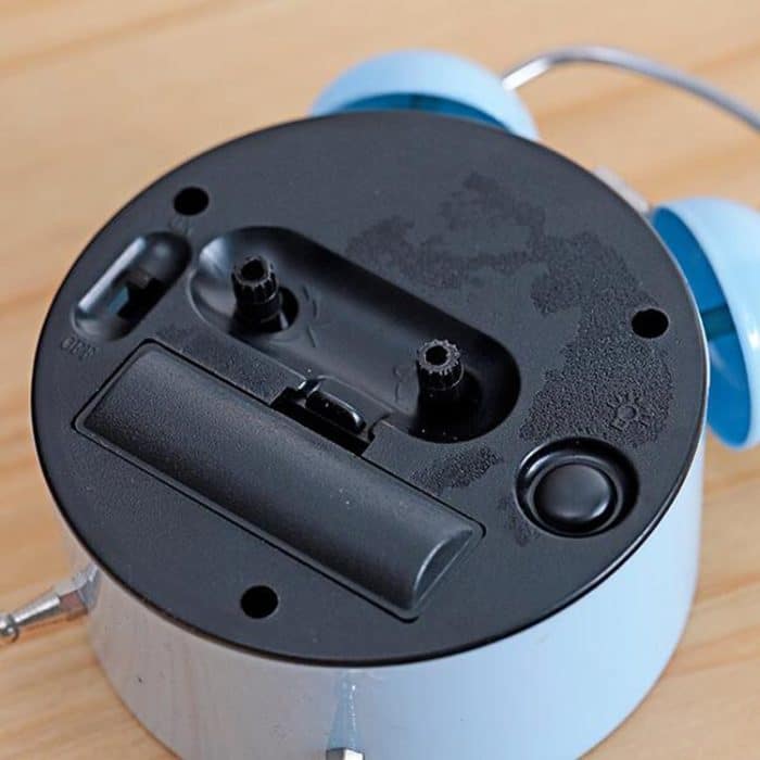 Cartoon Wecker klingelt am Bett der Studenten Metall Wecker mit Nachtlicht, Farbe Random Deilvery – Bild 4