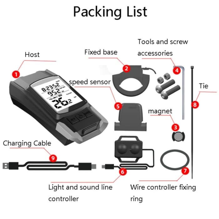 3-in-1 kabellose Fahrrad-Code-Meter-Lampe, starkes Licht, Frontlicht, Red, Green, Blue, Black, Upgrade Floating (Red), Upgrade Floating (Green), Upgrade Floating (Blue), Upgrade Floating (Black) – Bild 8