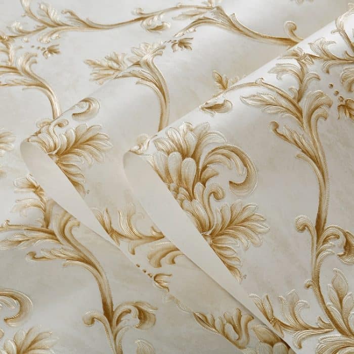 TBD0564545501A.jpg 3D-Mustertapete Damaskus Selbstklebende Tapete Vliesgeprägtes tiefgeprägtes Hintergrundwandpapier, 0.53 x 3m – Bild 1