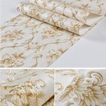 3D-Mustertapete Damaskus Selbstklebende Tapete Vliesgeprägtes tiefgeprägtes Hintergrundwandpapier, 0.53 x 3m – Bild 3