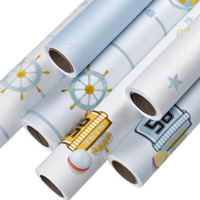 3D Sterne Mond selbstklebende Tapete Mittelmeer Kinder Wandaufkleber, 0.53 x 3m – Bild 2