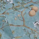 3D StereoRetro Selbstklebende Vliestapete Pastorale Blume Schlafzimmer Wohnzimmer TV Hintergrund Wandaufkleber, 0.53x5m – Bild 3