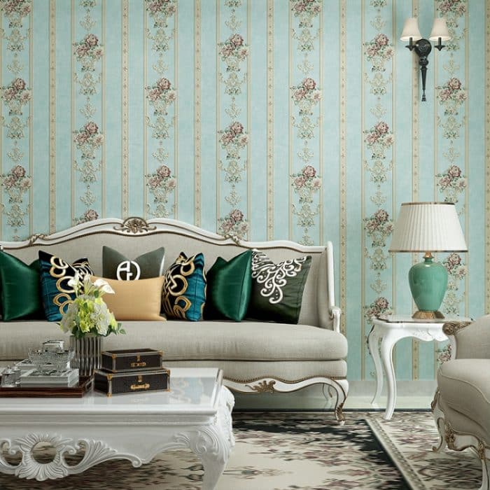 Moderne minimalistische 3D-Stereo-Blumen-selbstklebende Tapete, Schlafzimmer, Wohnzimmer, TV-Hintergrund, Wand, breite Streifen-Tapete, 0.53x3m – Bild 4