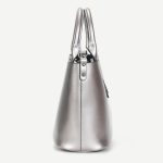 L5032 Große Kapazität Messenger Frauen Tasche Rindsleder Pendler Tote Schulter Tasche, Red Wine, Blue, Charcoal Black, Bronze, Silver – Bild 3