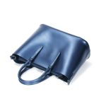 L5032 Große Kapazität Messenger Frauen Tasche Rindsleder Pendler Tote Schulter Tasche, Red Wine, Blue, Charcoal Black, Bronze, Silver – Bild 7