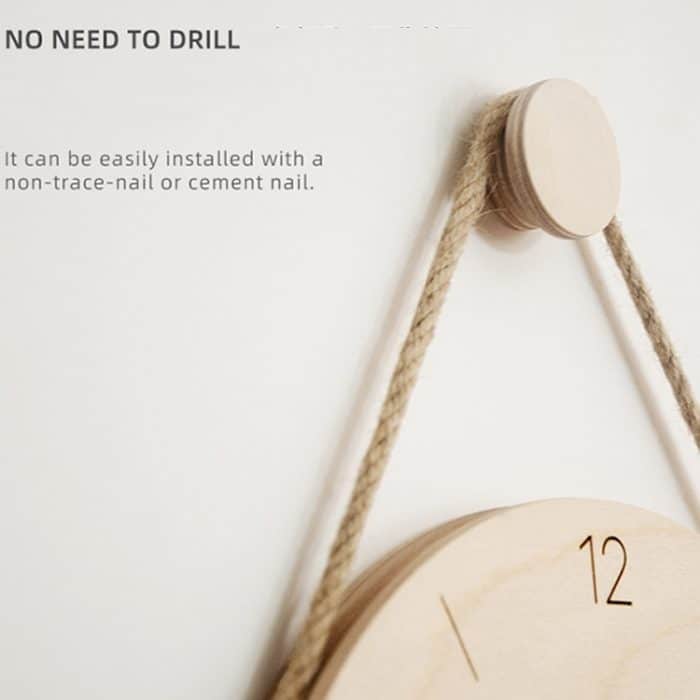 Hölzerne Sling-Wanduhr, Heim-Wohnzimmeruhr, 10 inch Without Printing Plate, 10 inch Scale Version – Bild 6