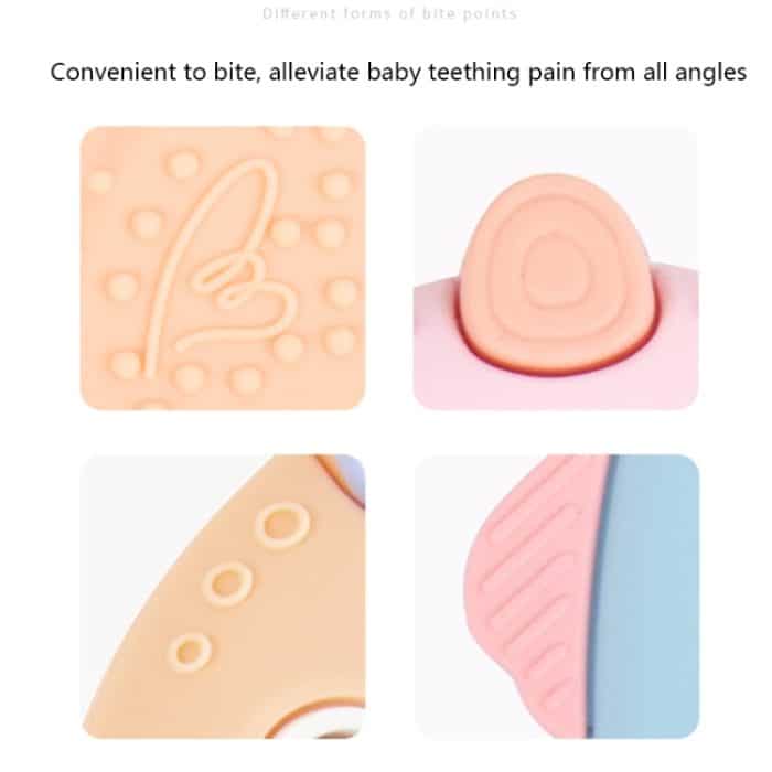 MJYJ019 2 PCS Silikon Baby Beißring Kinder Molar Stick Spielzeug, Pink, Blue, Orange, Small Fish-Blue, Small Fish-Pink, Small Fish-Green, Fox-Blue, Fox-Pink, Fox-Green, Monkey-Pink, Monkey-Orange, Monkey-Coffee, Kitten-Coffee, Kitten-Blue, Kitten-Pink – Bild 4