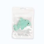 MJYJ019 2 PCS Silikon Baby Beißring Kinder Molar Stick Spielzeug, Pink, Blue, Orange, Small Fish-Blue, Small Fish-Pink, Small Fish-Green, Fox-Blue, Fox-Pink, Fox-Green, Monkey-Pink, Monkey-Orange, Monkey-Coffee, Kitten-Coffee, Kitten-Blue, Kitten-Pink – Bild 9