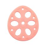 M010093 4 PCS Silikon Lotus Wurzel Tabletten Baby Beruhigende Beißring Kinder Molaren Spielzeug Mütter Und Kind Liefert, Pink, Yellow, Blue, Beige, Pink With Lanyard, Yellow With Lanyard, Blue With Lanyard, Beige With Lanyard