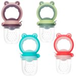 3 Stück Baby-Obst- und Gemüse-Nahrungsergänzungsmittel, Beißbeutel, S Green, M Green, L Green, S Purple, M Purple, L Purple, S Blue, M Blue, L Blue, S Pink, M Pink, L Pink – Bild 3