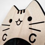 Holz Cartoon Uhren Home Decoration Wohnzimmer Katze Wagging Tail Swinging Wanduhr – Bild 5