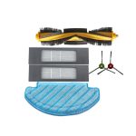 Staubsauger-Kehrroboter-Zubehör, geeignet für Ecovacs Deebot T8 AIVI/T8 MAX, Zubehör, Suit, 3 PCS Rag, 4 PCS Side Brush, 4 PCS Filter, Main Brush