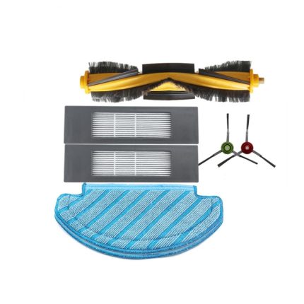 Staubsauger-Kehrroboter-Zubehör, geeignet für Ecovacs Deebot T8 AIVI/T8 MAX, Zubehör, Suit, 3 PCS Rag, 4 PCS Side Brush, 4 PCS Filter, Main Brush