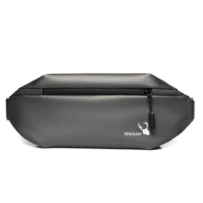 WEIXIER 9563 Herren Outdoor Messenger Bag Multifunktionale PU-Gürteltasche mit großem Fassungsvermögen – Bild 10