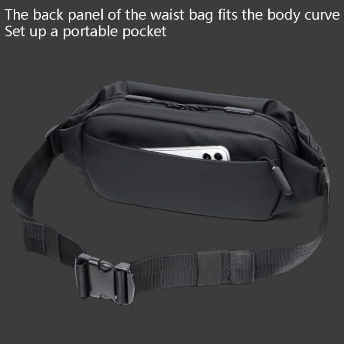 WEIXIER 9563 Herren Outdoor Messenger Bag Multifunktionale PU-Gürteltasche mit großem Fassungsvermögen – Bild 4