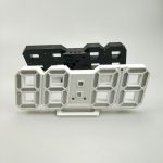 6609 3D-Stereo-LED-Wecker Wohnzimmer 3D-Wanduhr, White, Red, Green, Blue, Orange, Pink, Black Frame White Light, Black Frame Blue Light, Black Frame Orange Light, Black Frame Pink Light, Black Frame Green Light, Black Frame Red Light – Bild 2