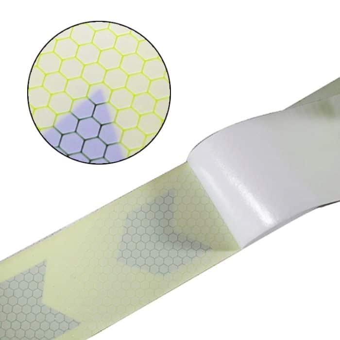 2 Stück fluoreszierender gelb-schwarzer Pfeil-LKW-Schild-Aufkleber, Korridor, reflektierende Bodenaufkleber, 5cm x 20m, 7.5cm x 20m – Bild 6