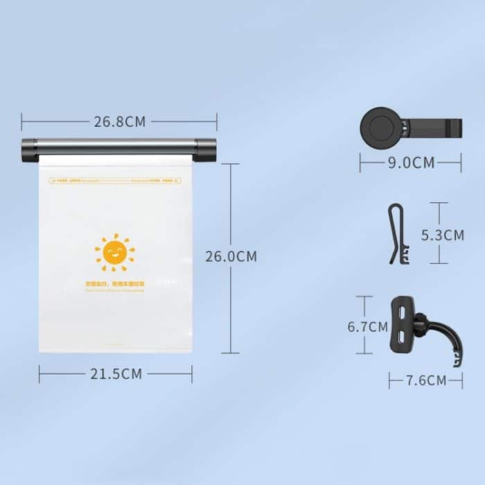 Auto-Aufbewahrung, Müllsack-Halterung, Auto-Handy-Tablet-Rückkissenhalter, With Phone Holder Gray, With Phone Holder Black – Bild 3