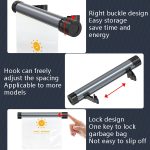 Auto-Aufbewahrung, Müllsack-Halterung, Auto-Handy-Tablet-Rückkissenhalter, With Phone Holder Gray, With Phone Holder Black – Bild 5