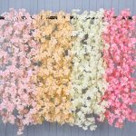 2 Stück Simulation Sakura Rattan Kunststoff dekorative Blumenrebe, 135 Flowers Champagne, 135 Flowers Light Pink, 135 Flowers Deep Pink, 135 Flowers White, 256 Flowers Light Pink, 256 Flowers Deep Pink, 256 Flowers White – Bild 7