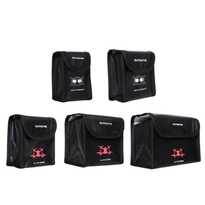 Sunnylife FV-DC261 Batterie Explosionsgeschützte Tasche, For DJI FPV Glasses Battery, For DJI FPV Glasses 2 Batteries, For DJI FPV Drone Battery, For DJI FPV Drone 2 Batteries, For DJI FPV Drone 3 Batteries – Bild 2