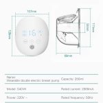 Tragbare automatische Milchpumpenmassage, freihändig, unsichtbar, kabellos, große Saugmilchpumpe, S4DW - English, S9 - English - Gray, S9 - English - Pink, S9 - English - Green, S10 - English - Gray, S10 - English - White Blue, S12 - English - White... – Bild 3