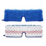 2 Stück Chenille nasse und trockene Flip-Mopp-Ersatztuchabdeckung für O-Cedar geeignet