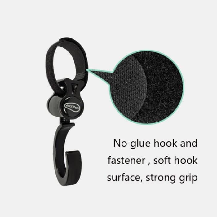 JOYREN 2 Sets Kinderwagen rutschfeste und langlebige Haken, 2 Sets Stroller Hook – Bild 4