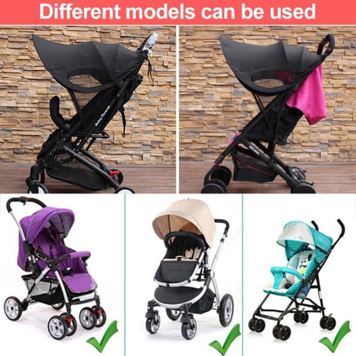 Kinderwagen-Sonnenschutz, Anti-Ultraviolett-Kinderwagenschuppen, Black Waterproof, Blue No Waterproof, Purple No Waterproof, Star Empty – Bild 7