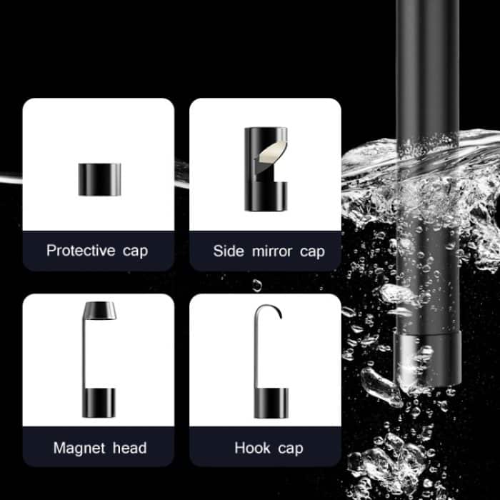Industrielles Dual-Lens-Endoskop HD-Handbildschirm-Rohr-Auto-Inspektionswerkzeug, Line Length 1m, Line Length 5m, Line Length 10m – Bild 4