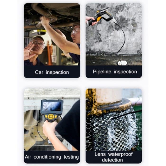 Industrielles Dual-Lens-Endoskop HD-Handbildschirm-Rohr-Auto-Inspektionswerkzeug, Line Length 1m, Line Length 5m, Line Length 10m – Bild 7