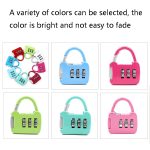 6 PCS Xmm-8007 Cartoon Cat Metal Digital Password Lock Mini Small Padlock, Mix Color Random Delivery – Bild 2