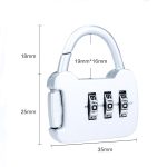 6 PCS Xmm-8007 Cartoon Cat Metal Digital Password Lock Mini Small Padlock, Mix Color Random Delivery – Bild 3