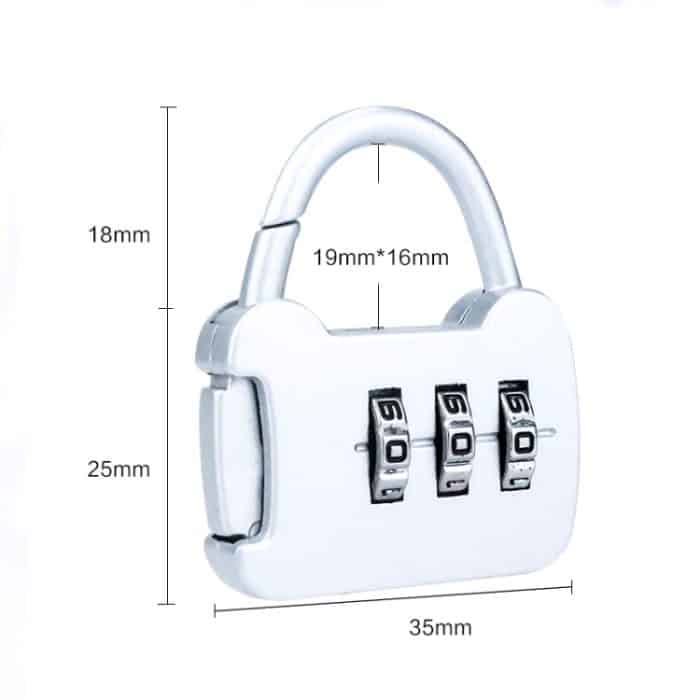 6 PCS Xmm-8007 Cartoon Cat Metal Digital Password Lock Mini Small Padlock, Mix Color Random Delivery – Bild 3