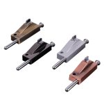 KDS-A013 Drehriegelschloss aus Zinklegierung, oberflächenmontiertes Feder-Drehriegelschloss, Sandy Silver, Red Ancient, Green Ancient, Black Ancient – Bild 2