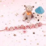 SL122 Damen-Accessoire-Armband aus Roségold mit Perlen, Größe: – Bild 3