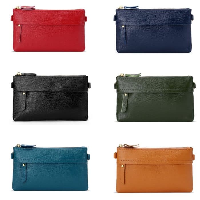 Diagonale One-Shoulder-Handy-Geldbörse für Damen, Red, Navy Blue, Black, Ink, Lake Blue, Khaki, Jujube Red, Orange, Brown – Bild 6